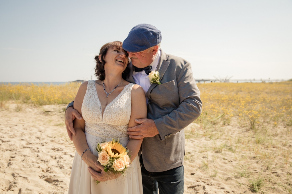 Brautpaar in den Dünen von Koserow
